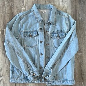 Peloton Light Wash Blue Denim Jean Jacket